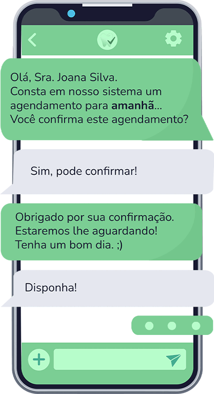 Confirmações automáticas via whatsapp - Fácil Dental