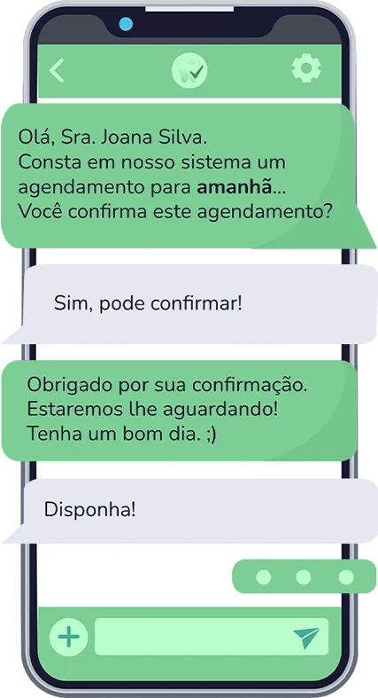 Confirmações automáticas via whatsapp - FácilDental.app